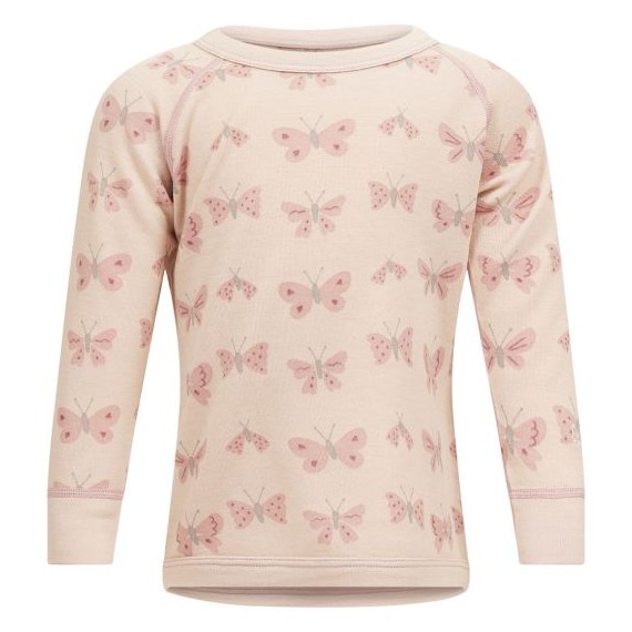 ULLTRØYE  POPPY  BAMBUS/ULL  BEIGE/ROSA