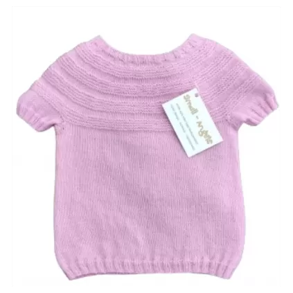 BLUSE EMMA KORTERMET  MERINOULL  9 - 12 MNDR